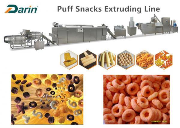 Buy Corn Puffed Extruded Corn Snack Food Making Machine with CE & ISO9001 Approved at wholesale prices