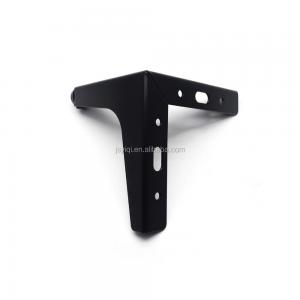 Quality Black Replacement Furniture Parts 4.5 Inch Adjustable Metal Table Legs for sale