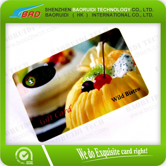 high quality promotion plastic gift card