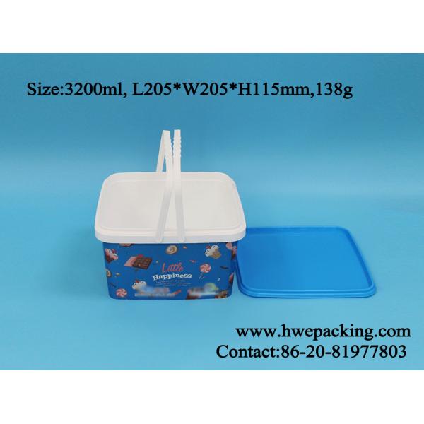 3.2L Plastic Cheese And Christmas Cracker Packaging Box With Handles Custom Label