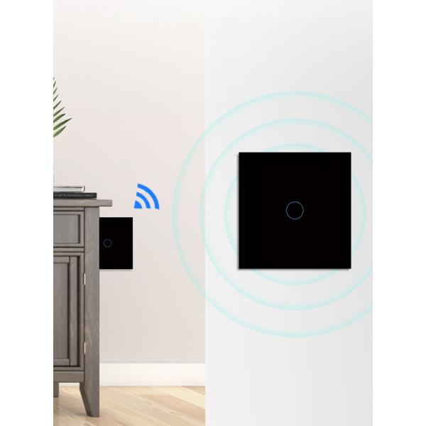 EU 3Gang Main Remote Control Light Switch 100-240Vac With Fireproof And Learn Match Code Received Switch