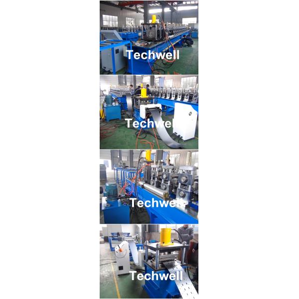 16 Stations Upright Rack Roll Forming Machine With Hydraulic Decoiler TW-RACK
