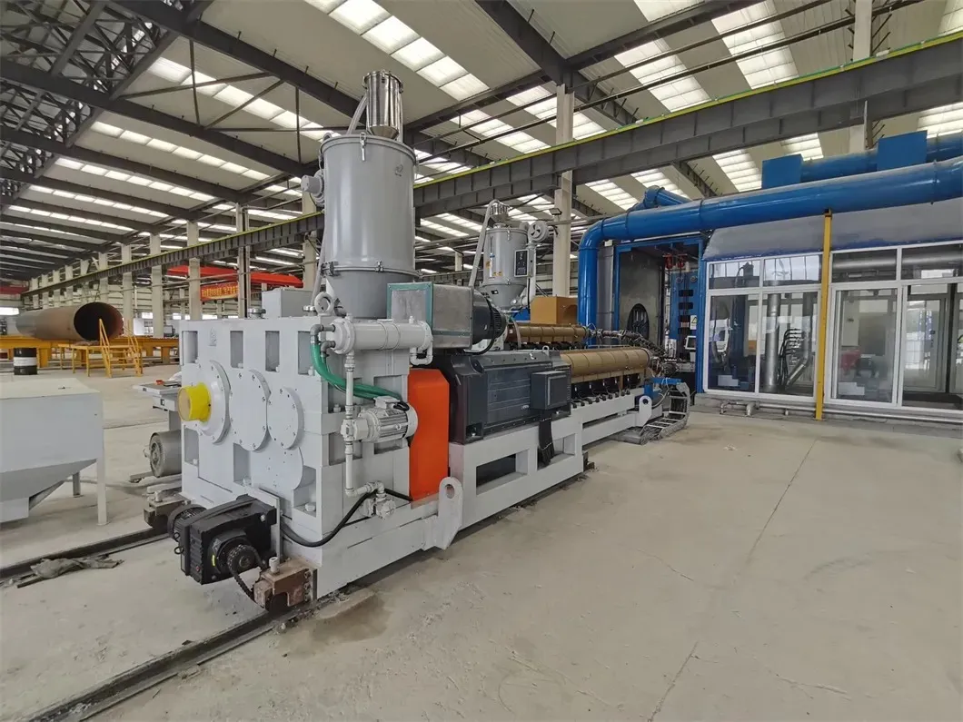 3LPE Coating Pipe Production Line with Medium-Frequency Heating System and Clean Level >=SA2.5 for Powder Coating