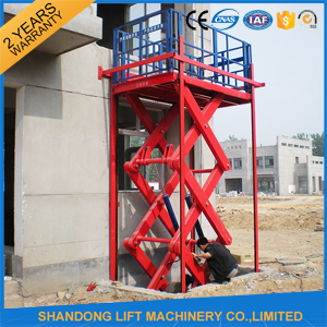 Warehouse Hydraulic Scissor Lifting Equipment for Cargo Loading / Material Handling