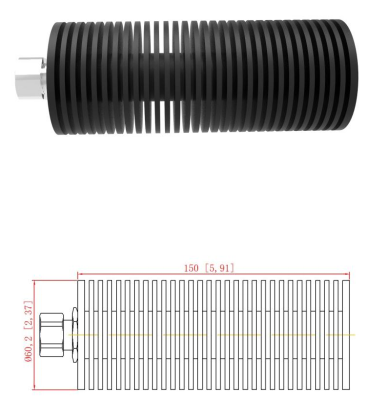DC-6GHz 100W Dummy Load / Termination Load For Operating Frequency