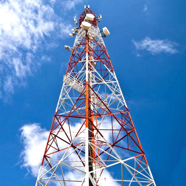 30-60m Self-support Galvanized Steel Telecom BTS Tower or Mast Complied with ICAO