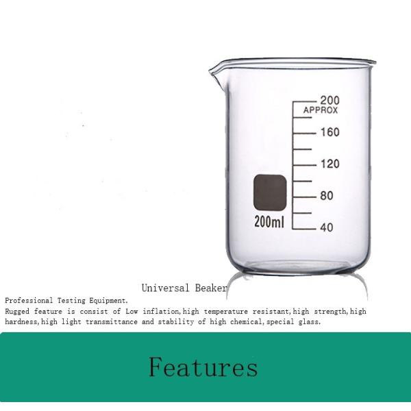 high hardness Lab Testing Equipments 5171mm Borosilicate Glass Beaker
