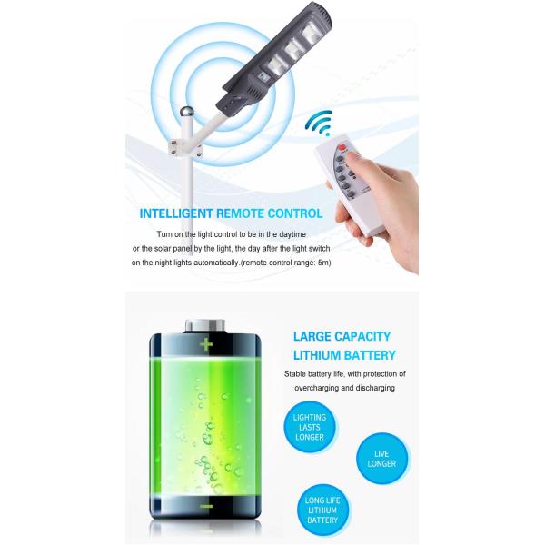 All In One Integrated Solar Powered LED Street Light Waterproof And Energy Saving