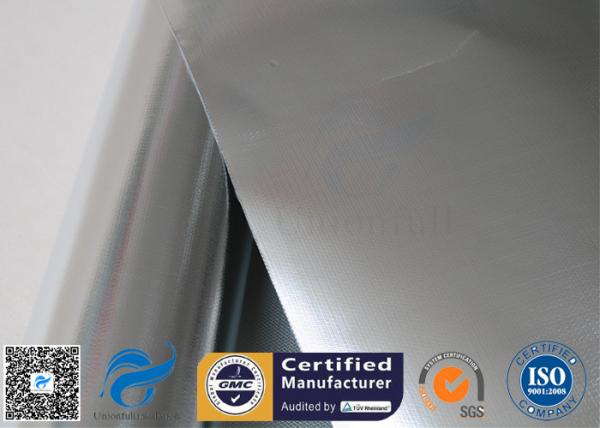 0.43mm Heat Reflective Fiberglass Fabric Aluminium Foil Laminated Fiber Glass Cloth