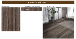Quality Wood Grain SPC Click Flooring 0.5mm Non Polluting 5.5mm GKBM JR-W17009 for sale