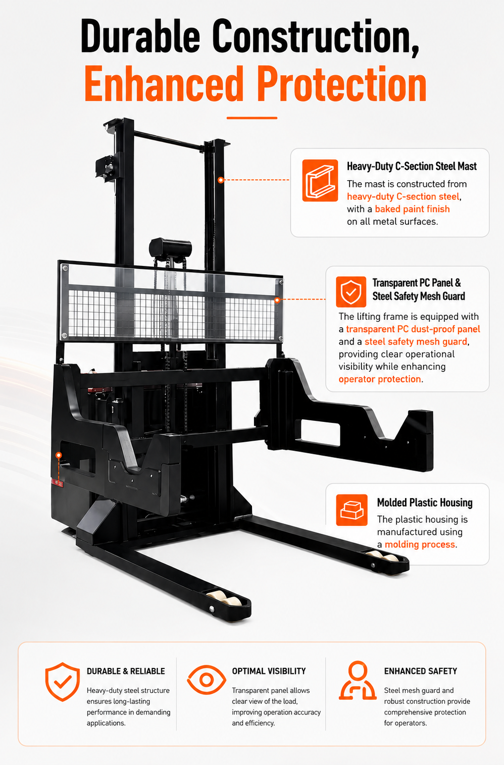 CDD20 Electric Adjustable Dual-Arm Stacker