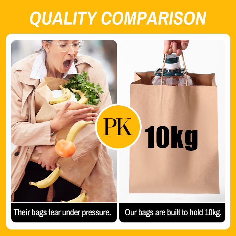 Custom High Quality Biodegradable Recyclable Kraft Paper Bag Twisted Handle Offset Printing For Promotion Retail Gift Packaging