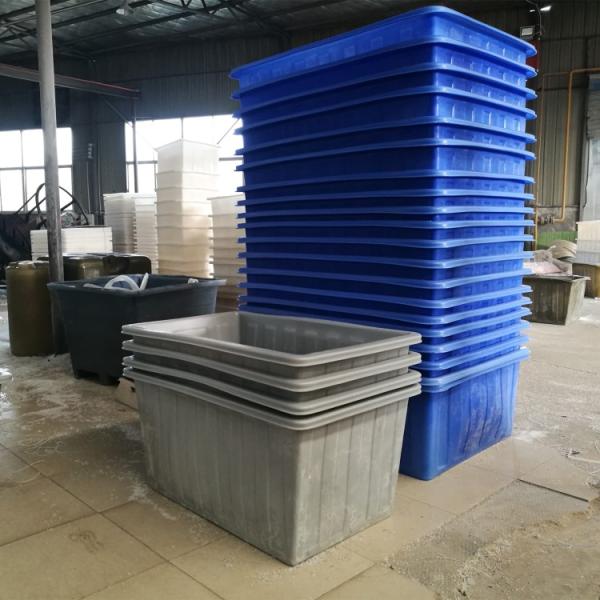 20 Bushel Poly Box Truck , Rectangular Poly Laundry Trucks Industry For Knitting and Garments