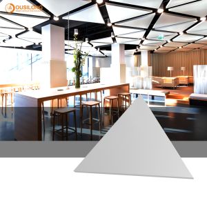 Rectangle Artistic Ceiling Tiles Designed Using Oxygenetching Embossing
