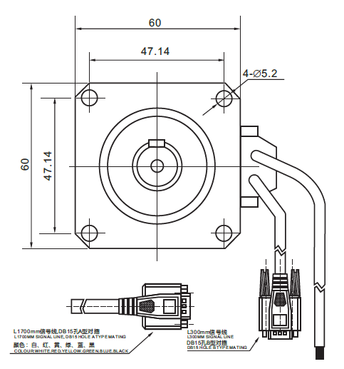 NEMA24 60mm 2phase closed loop stepper motor with planetary gearbox/ stepper motor with encoder and planetary reducer