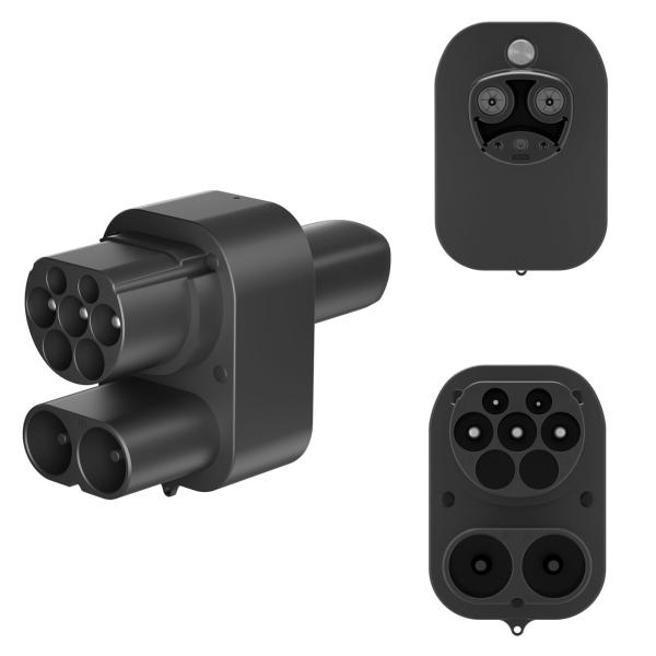 Tesla EV Adapter CCS2 Adapter Level 2 EV Charging Connector IP54 Mating Waterproof EV Charging Connector