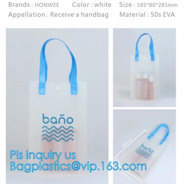 Beach Lash Package Tote Shoulder Bag with Interior Pocket, Customized Large Clear PVC Tote Bag Beach Bag, Water Resistan