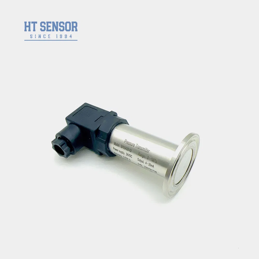 1/2NPT Thread Connect Flush Diaphragm Pressure Sensor with DIN Level Transmitter