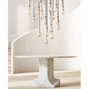 Ceiling Mount Custom Made Chandelier Rain Round Chandelier 60''