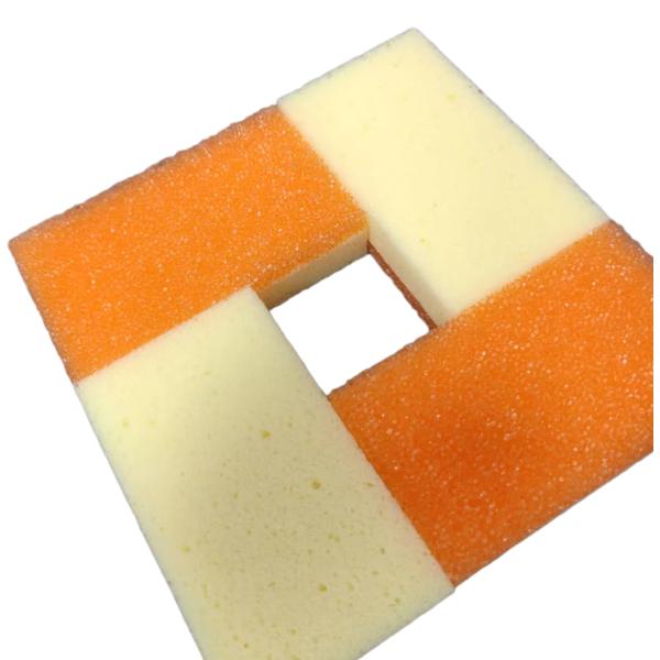 Kitchen Essential Customized Size Orange Yellow Temperature-sensitive Sponge For High Water Absorption And Durability