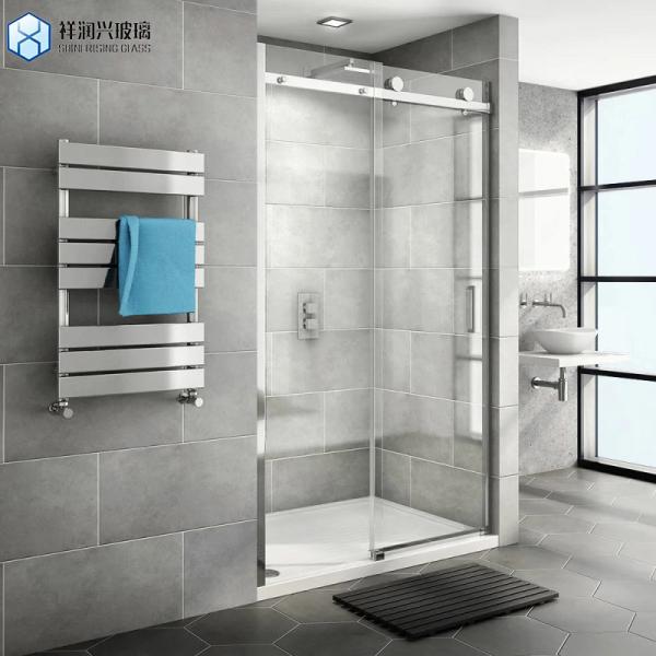 Modern Design High Quality Bathroom 6mm Tempered Small Shower Screen Silver Pivot Shower Door