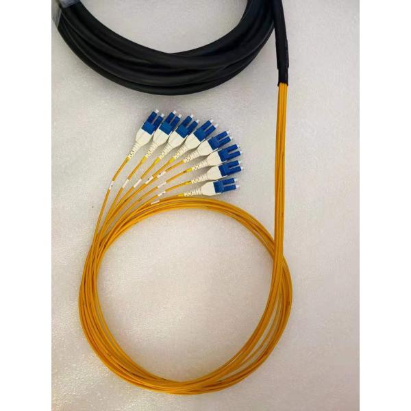 OS2 16 Core Breakout Fiber Patch Cable Reverse Polarity LC Uniboot