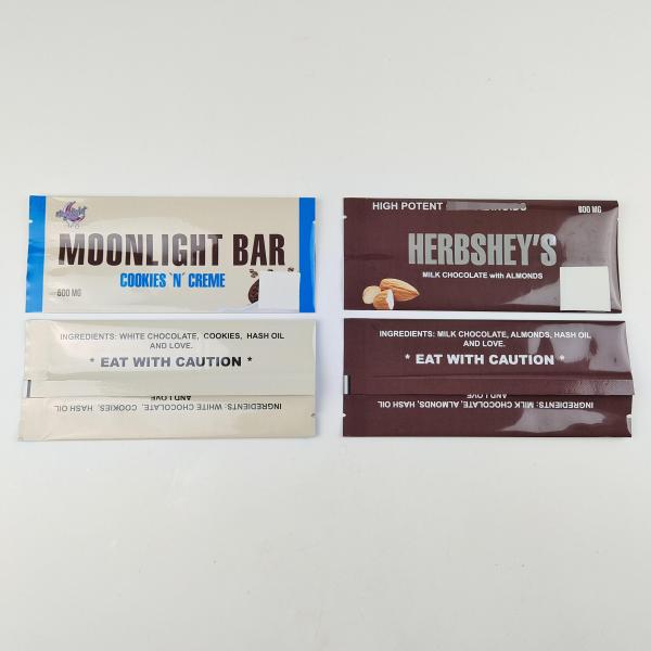Custom Logo Back Sealed Bag Candy Gummies Seed Packaging Pouches