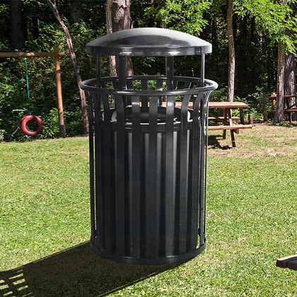 2 Compartments Recycle Trash Can Recycled Plastic Trash Cans