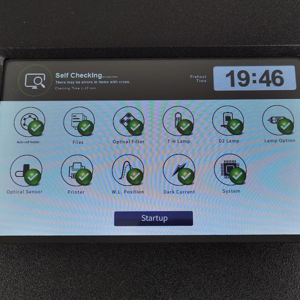 7 inch LCD Touch Screen Variable Spectral Bandwidth Spectrophotometer for Professional
