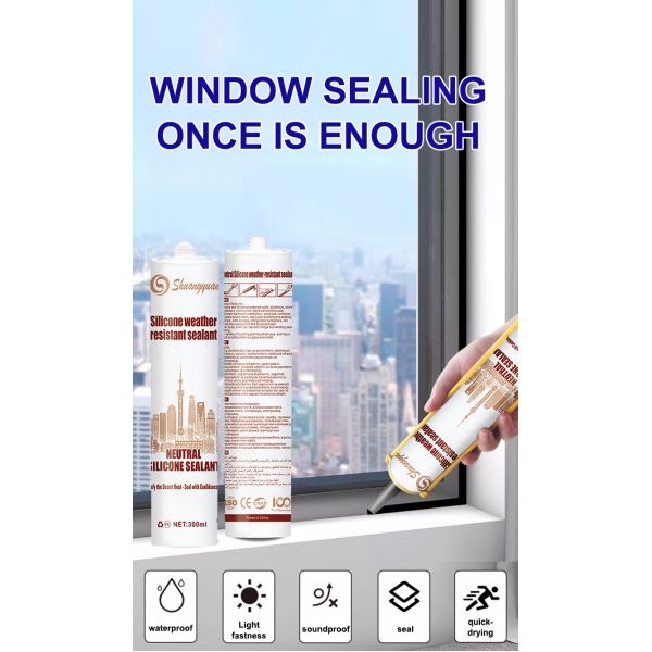 Easy Apply Neutral Silicone Structural Adhesive Fast Curing Smooth Finish