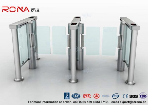 Buy Swing Barrier Gate Pedestrian Security Gate Visitor Entry Access Control For Office Building With CE approved at wholesale prices