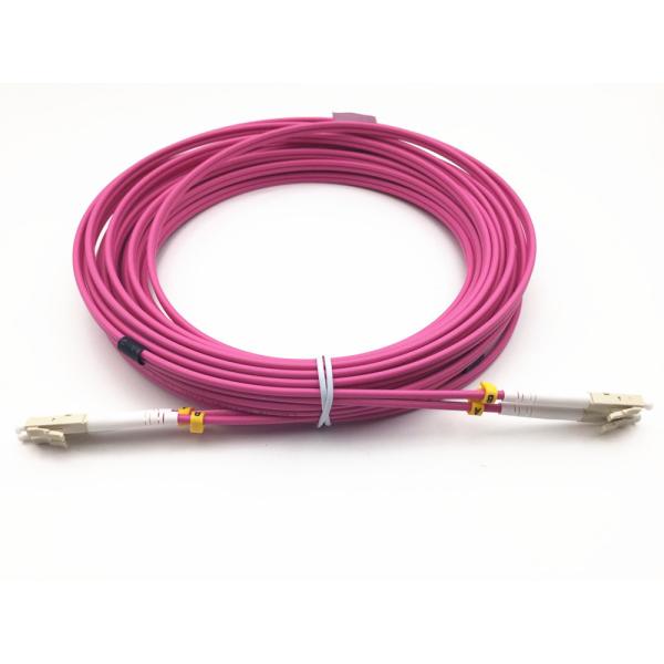 LC/LC OM4 Multimode Fiber Jumper Cable Patch Cord100G Duplex 50/125 LSZH 1/2/3/5m