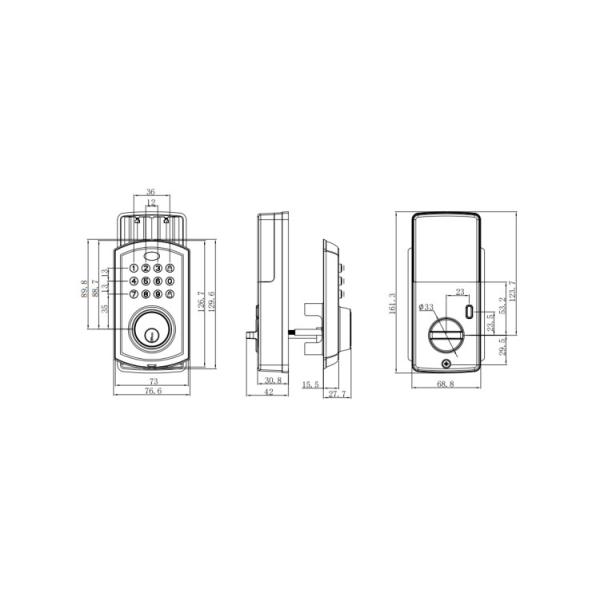 ROHS Wifi Deadbolt Door Lock