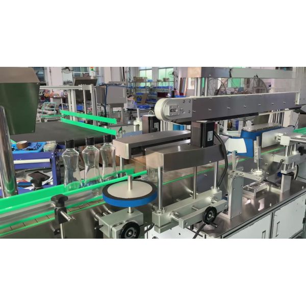 Fully automatic single side labeling machine, dishwashing detergent plane bottle labeling machine CH-901 porcelain labeling machine