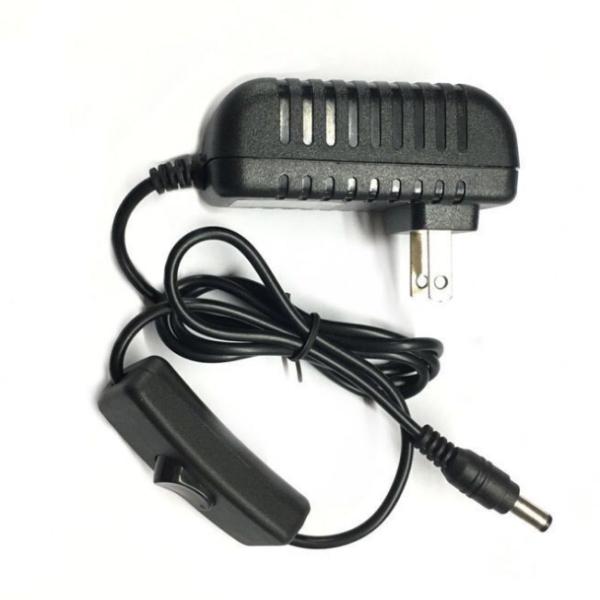 ABS PC 100-240V AC Inline On Off Switch Power Adapter with Output Current of 2000mA