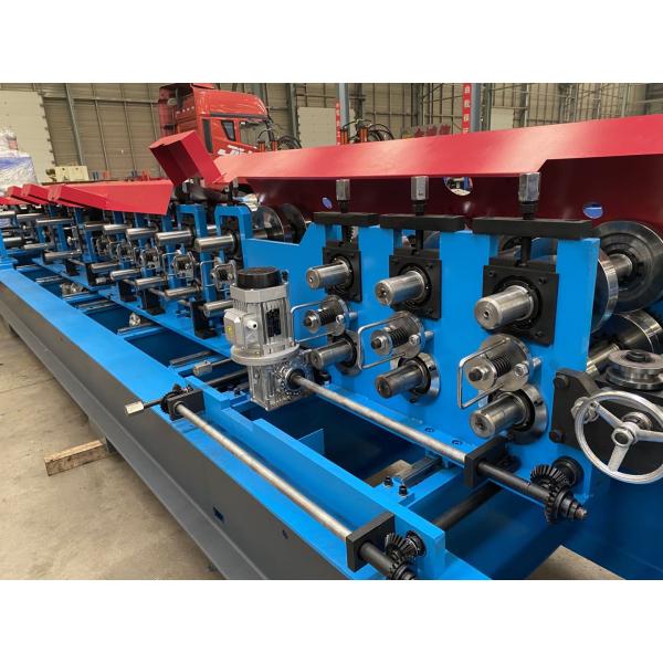 Hydraulic Cut C Z Purlin Roll Forming Machine , Full Automatic Z Purlin Making Machine