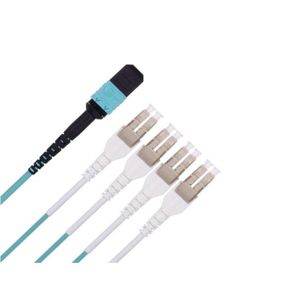 0.5 Meter 12 Core MPO MTP Patch Cord with OM2 OM3 OM4 Multimode Cable for Data Center Solutions