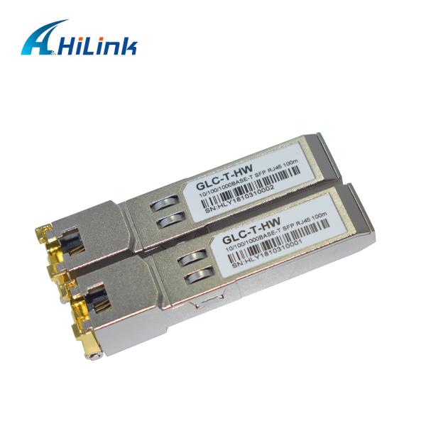 GLC-T 10/100/1000BASE-T 3.3V RJ-45 SFP Transceiver Module