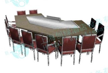 Rectangular Stove Top Teppanyaki Grill Japanese Hibachi Table With Ventilation System
