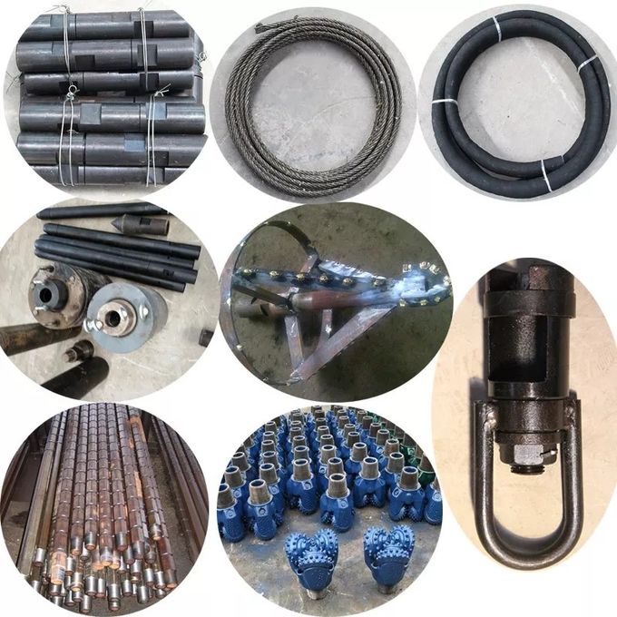 High Torque Hydraulic Borewell Machine For Mining / Coring Sample Collection