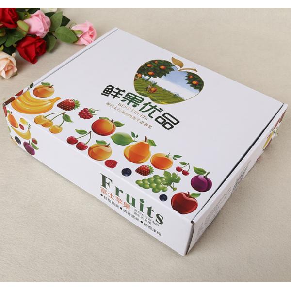Biodegradable 3x4 Separate Tray White Corrugated Box For Fruit Packaging