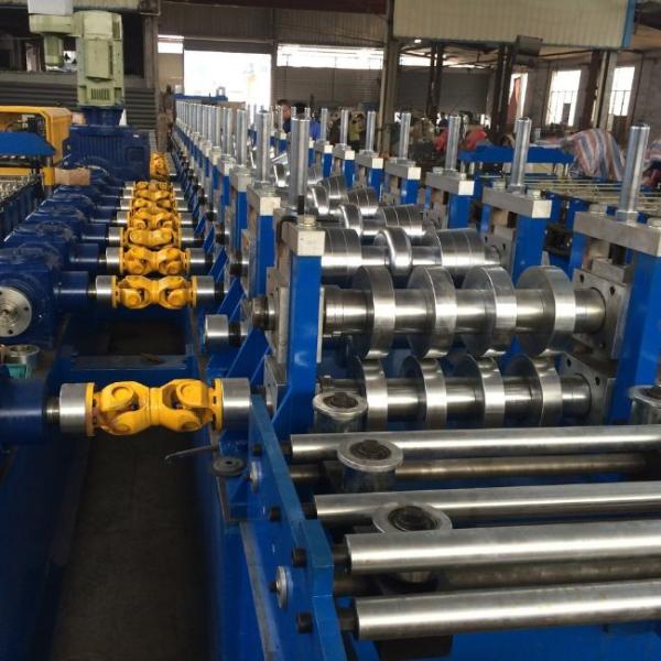 PLC Control Highway Guardrail Machine , W Beam Roll Forming Machine