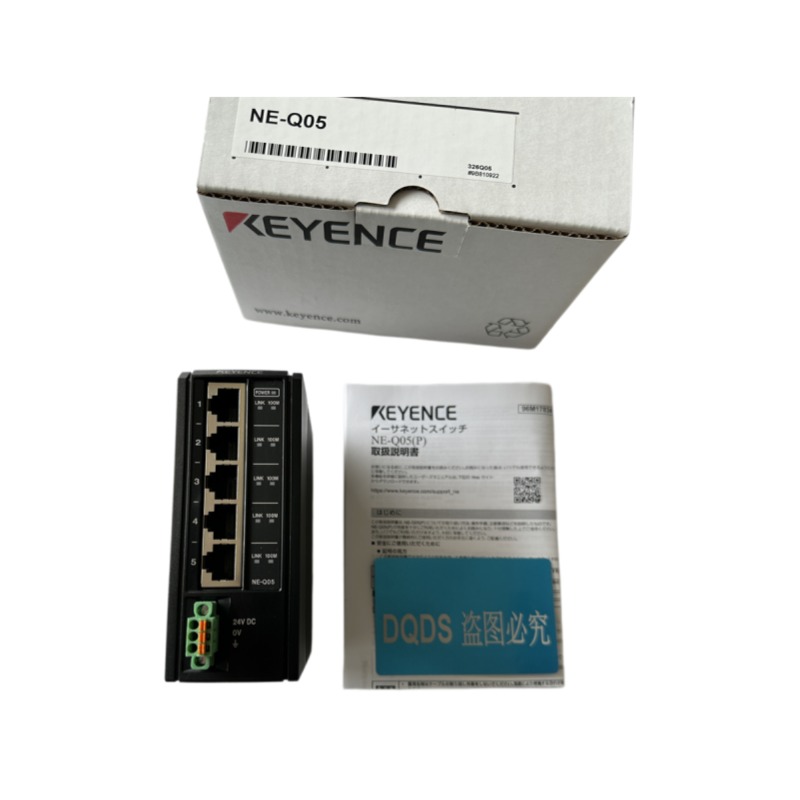 KEYENCE NE-Q05 Programmable Controller Ethernet Switch Used for Building Industrial