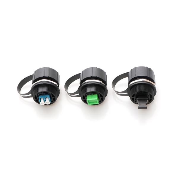Waterproof IP67 ODVA LC Duplex Fiber Optic Adapter