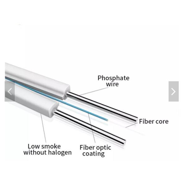 GJXH FTTH Drop Cable LSZH Jacket 1 Core 2 Core G657A FTTH Drop Fiber Cable