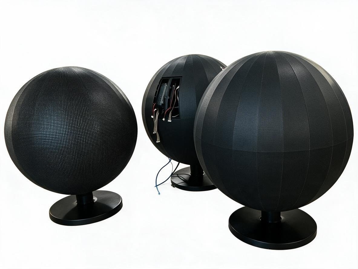 Seamless Splicing Spherical LED Screen Display Lightweight Floor Mounted