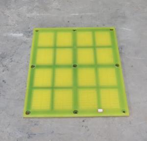 China Polyurethane Vibrating Screen Mesh Dewatering Screen Panel For Fine Sand Recycle Machine on sale