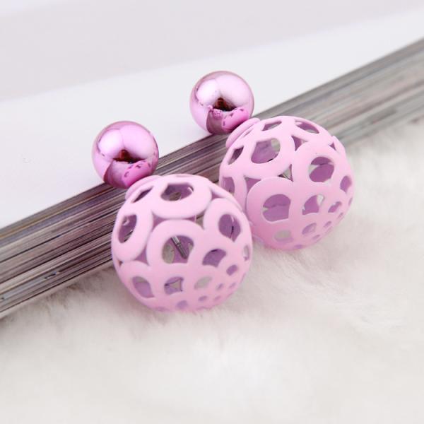 Hot explosion models earrings earrings sparkling earrings simple double-sided size