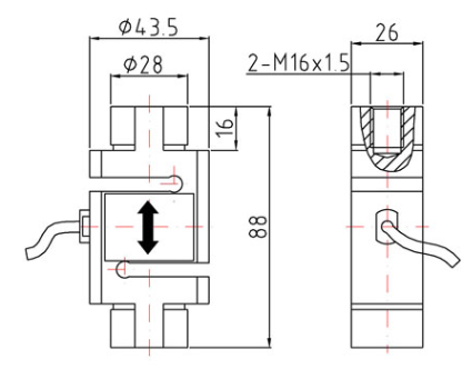 High Accuracy S Type Load Cell / Tension Load Cell For Force Measuring Instruments