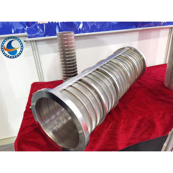 Cylindrical Ss 304 Wedge Wire Screen Pipe Welded From Inside To Outside Filter